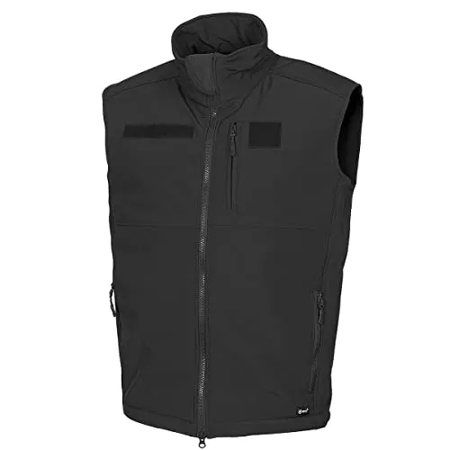 MFH Allround Softshell-Weste Schwarz Größe XL - Herren-Weste, wind- und wasserdicht mit hoher Atmungsaktivität. Ideal für Outdoor-Aktivitäten, leicht und warm mit praktischen Reißverschlusstaschen.