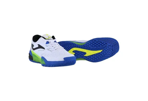 Joma Tennisschuhe Roland Allcourt – Komfort und Performance in Weiß/Blau, Größe 43,5 (US 10) - Ideal für leidenschaftliche Tennisspieler, bieten diese leichten Schuhe optimale Atmungsaktivität und hervorragenden Halt, damit Sie Ihr Bestes geben können.