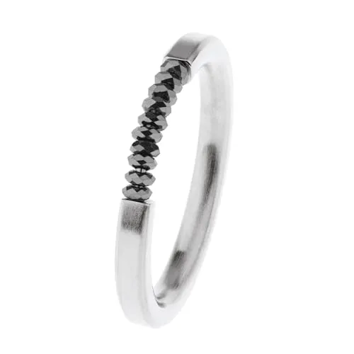 Ernstes Design Ring R732 Hämatit Edelstahl 8 von Ernstes Design