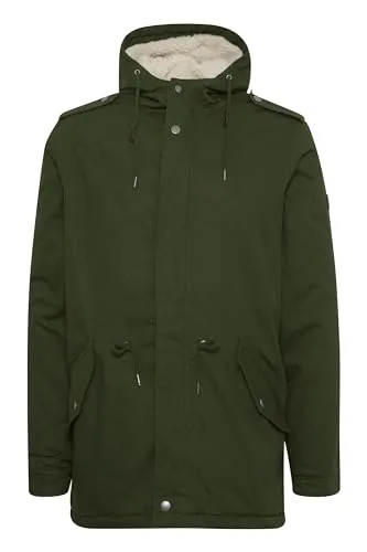 !Solid SDDarnell Herren Winterjacke Parka - Funktionsjacken mit Teddy-Futter, hochabschließender Kapuze und nachhaltiger Baumwolle für optimalen Tragekomfort und Wärme in der kalten Jahreszeit.