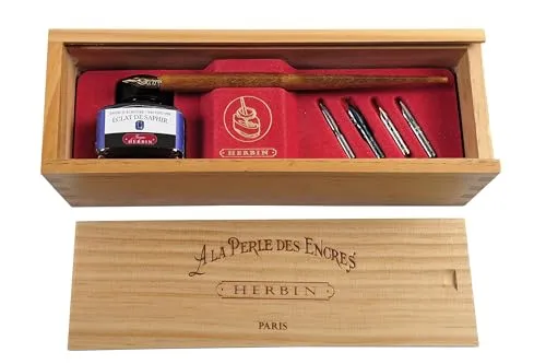 EXACOMPTA Kalligraphie-Stift Schreibset Eclat de Saphir 27016T - Kalligraphie-Stift Schreibset für kreative Schriftgestaltung, ideal für Kunstliebhaber und besondere Anlässe