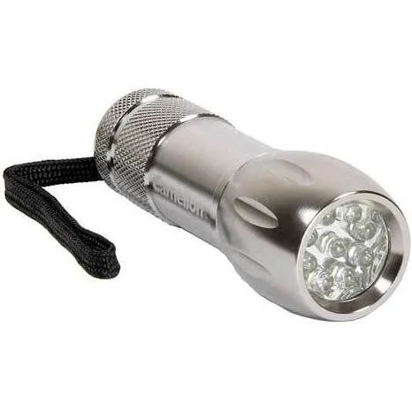 Camelion CT-4004 Aluminium 9-LED torche + 3 x AAA batteries, carrying loop (10 cm) (30200011)