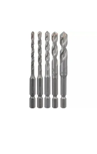5tlg. Fliesenbohrer-Set HEX-9 Ceramic - Präzise Bohrer für Fliesen - Bohrer-Bits, ideal für präzise Bohrungen in Keramikfliesen, inklusive Durchmesser 4,5,6,8,10 mm.
