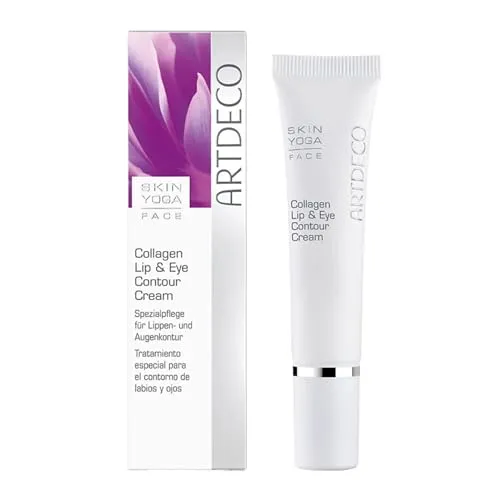 Artdeco Collagen Lip & Eye Contour Cream - Premium Pflege für Lippen und Augen mit Hyaluronsäure und Kollagen, spendet 24h Feuchtigkeit und reduziert sichtbar Fältchen für ein jugendliches Aussehen.