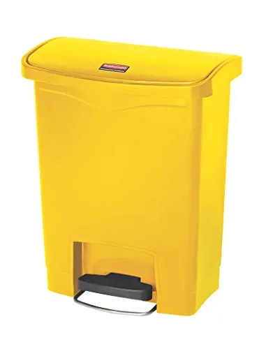 Rubbermaid Slim Jim Treteimer 30 L in gelb von Rubbermaid Commercial Products