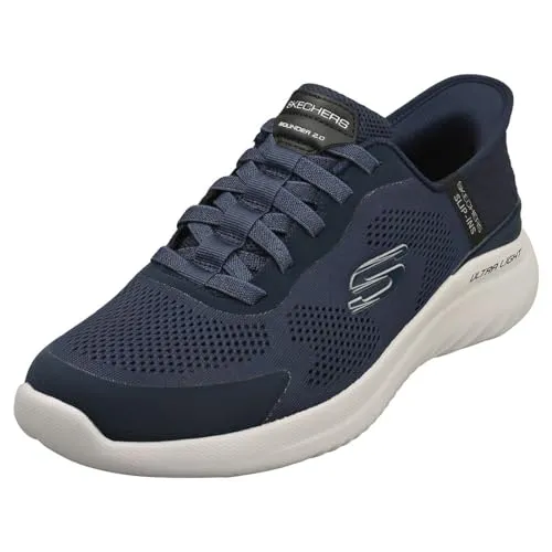 Skechers Herren Sneakers Marineblau 42 EU - Herren-Sneaker mit atmungsaktivem Material für optimalen Komfort und Stil im Alltag.