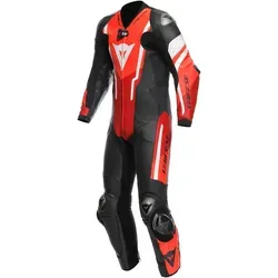 Dainese Misano 3 D-Air Airbag Lederkombi schwarz-rot, Größe 44 - Hochwertige 1-Teiler Motorrad Lederkombi mit innovativem Airbag-System für optimalen Schutz und Komfort. Ideal für sportliche Fahrer, die Wert auf Sicherheit legen.