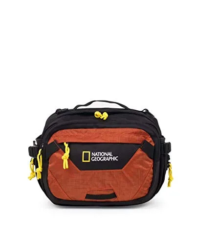 NATIONAL GEOGRAPHIC Gürteltasche für Erwachsene, Unisex, Orange - Praktische Gürteltasche mit mehreren Fächern, ideal für die Aufbewahrung von Schlüsseln, Geld und mehr – perfekt für Abenteuer und Reisen!