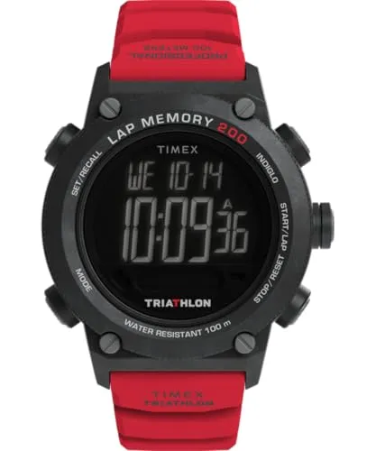 Timex Herren Digital Quarz Armbanduhr Triathlon