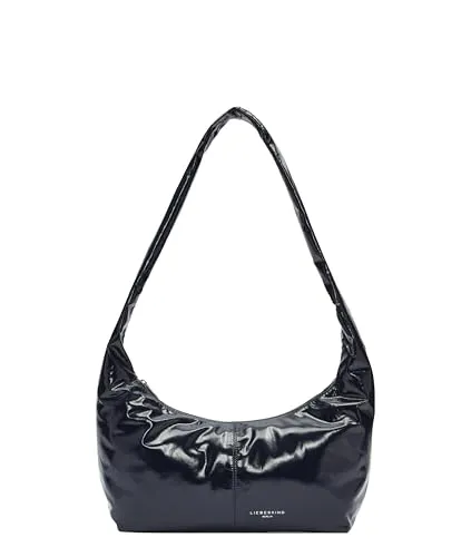 Liebeskind Bo Schultertasche aus Leder, 35 cm, Blau - Stylische Schultertasche aus hochwertigem Leder, perfekt für den Alltag und ideal für modebewusste Frauen.