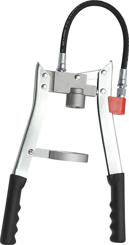 Tecalemit Zweihand-Hebelfettpresse Eco Hochdruckschlauch - Hochwertige Fettpresse aus Deutschland, ideal für präzise Schmierung in Werkstätten und Industrie, bietet hohe Druckleistung für effiziente Anwendung.