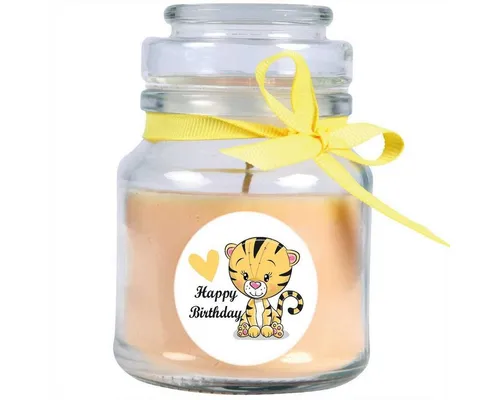 HS Candle Duftkerze (1-tlg), Kerze im Bonbonglas, Motivkerze mit ca. 110 Std. Brenndauer