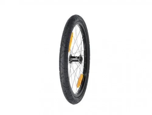 Burley Unisex – Erwachsene Laufrad, Schwarz/Silber, Einheitsgröße - Ersatzrad für Burley Anhänger aus Aluminium, leicht und langlebig – ideal für Fahrrad-Transportanhänger