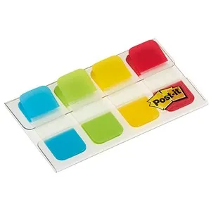 Post-it Haftmarker Index Strong im Etui 16 x 38 mm türkis grün gelb und rot
