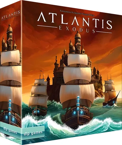 dlp games Atlantis Exodus - Brettspiel für Erwachsene - Gesellschaftsspiele; Kennerspiele mit flexibler Gestaltung, ideal für 1-4 Spieler ab 12 Jahren und perfekt als Geschenk.