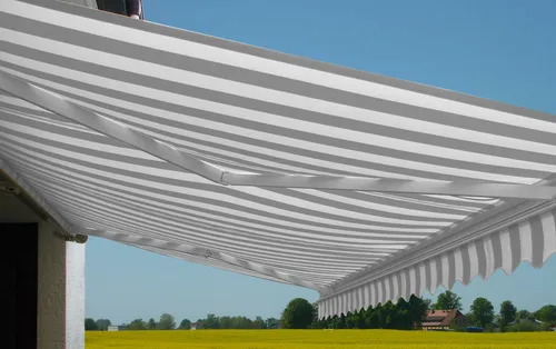 Kassetten-Markise H123, Elektrische Vollkassette Volant 4,5x3m