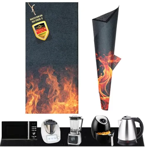 Produktbild FireMat Feuerfeste Unterlage für Küchengeräte – Hitzebeständige Schutzmatte (50x40cm)