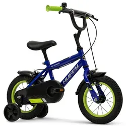 Huffy Pro Thunder 12 Zoll Kinderfahrrad - Blau - Das 12-Zoll Kinderfahrrad mit abnehmbaren Stützrädern fördert das Vertrauen Ihres Kindes beim Fahren. Robuste Bremsen sorgen für Sicherheit. Ideal für viele Abenteuer im Freien!