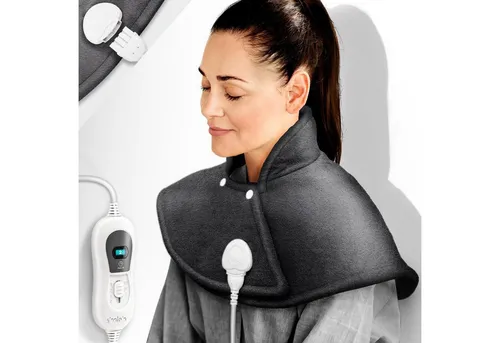 sinnlein Heizkissen elektrisch für Schulter, Nacken und Rücken - Heizkissen für Schulter, Nacken und Rücken mit 3 Temperaturstufen, 100W Leistung und integrierter Abschaltautomatik für höchste Sicherheit und Komfort.