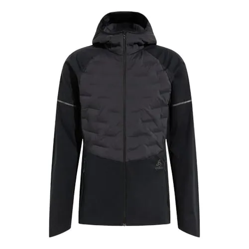 Odlo Zeroweight Insulator Laufjacke Herren - Atmungsaktiv & Winddicht - Funktionsjacke mit Athletic-Passform für optimale Bewegungsfreiheit und zuverlässigem Windschutz. Praktische Seitentasche mit Reißverschluss und reflektierende Details für mehr Sicherheit bei schlechten Lichtverhältnissen.
