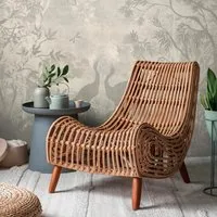 PROFHOME 399181-GU Fototapete Wald Matt Beige Grau Creme-Weiß - Vliestapete mit Naturmotiv, ideal für Wohnräume. Einfach zu verarbeiten, restlos trocken abziehbar und mit geprüfter Qualität für ein stilvolles Ambiente.