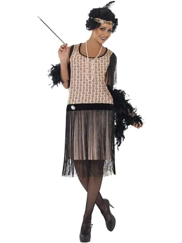 1920s Coco Flapper Costume (L) in pink von Smiffys