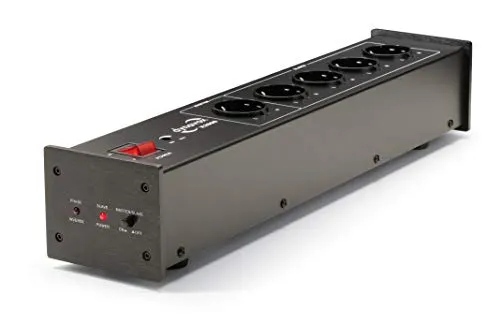 Dynavox HiFi-Netzfilter X2000 - 5-fach Steckdose mit Master-Slave Funktion, für störungsfreien Musikgenuss und elegantes Design