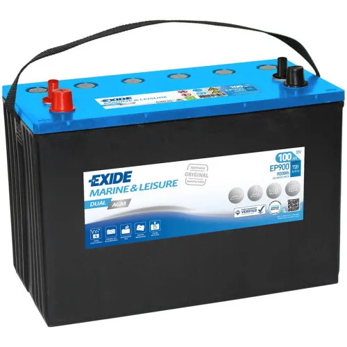 Exide EP900 Dual AGM Versorgungsbatterie 12V 100Ah von Exide