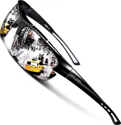 Herren Sonnenbrille Polarisiert UV400 Schutz TR90 Rahmen CAT 3 CE