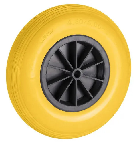 Dörner + Helmer Sackkarren-Rad Pannensicheres PU-Rad 400x100x20mm Gl, Nabe 88mm, KS-Felge schwarz, Re, Dörner + Helmer Pannensicheres PU-Rad 400x100x20mm Gl, Nabe 88mm, KS-F