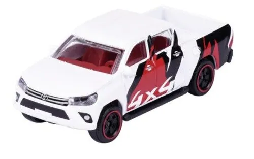 Majorette 212084009 - Racing Cars - Toyota Hilux Revo 4x4 - Weiss - Neu