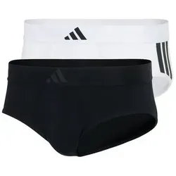 adidas Herren Slip 2er Pack - Active Flex Cotton Unterwäsche - Herren-Slips im 2er Pack, mit Active Flex Cotton für hohen Tragekomfort und atmungsaktive 3 Stripes für einen sportlichen Look.