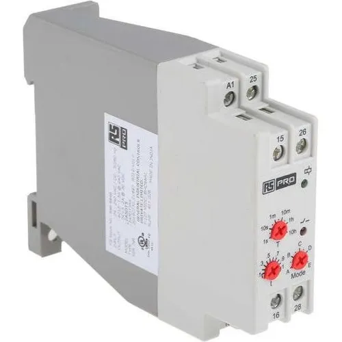 RS PRO DPCO Time Relay Multi-range 24-240Vac/dc (8966848)