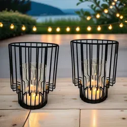 2er Set Windlicht Gartenwindlicht Modern Beek