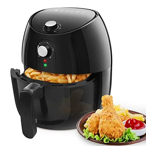 Heißluftfritteuse XL - 3,5L, 1500W, ölfrei und gesundes Frittieren, einfache Reinigung und automatische Abschaltfunktion