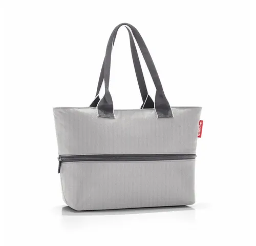 reisenthel shopper e1 Einkaufstasche Herringbone Grey 12 L - Umhängetaschen mit stilvollem Herringbone-Muster, ideal für den Einkauf und vielseitig einsetzbar, aus robustem Polyester gefertigt.