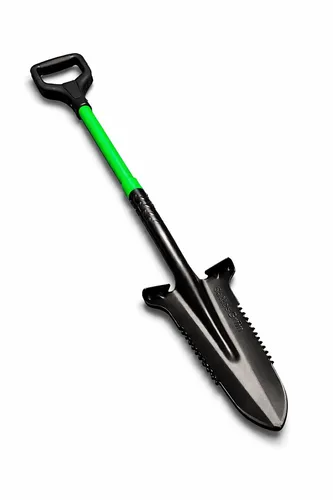 Profi Gartenspaten Carbonstahl 115 cm – Wurzelspaten mit Sägekante D-Griff