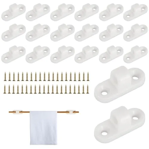 AOROPS Vorzeltösen Set, 20 Stück Vorzeltöse für Wohnmobil und Wohnwagen, Vertikale und Horizontale Installation mit 40 Schrauben (Horizontale)