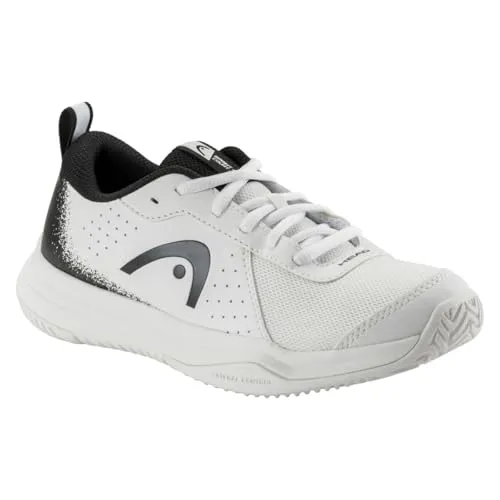 Head Tennisschuhe Sprint Court 4.0 Allcourt 2025 - Weiss/Schwarz für Kinder - Tennisschuhe für junge Spieler, atmungsaktives Mesh für Komfort und neue Allcourt-Außensohle für optimalen Grip auf Plätzen.