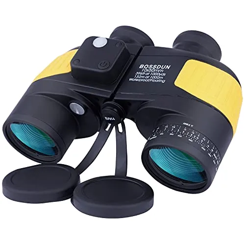 BOSSDUN 10x50 Marine Fernglas mit Kompass & Entfernungsmesser