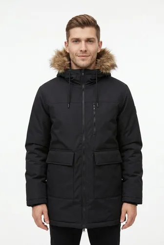 Jack & Jones Bomberjacke JJCHARLIE DETACHABLE FAUX FUR BOMBER Schwarz XS (46)