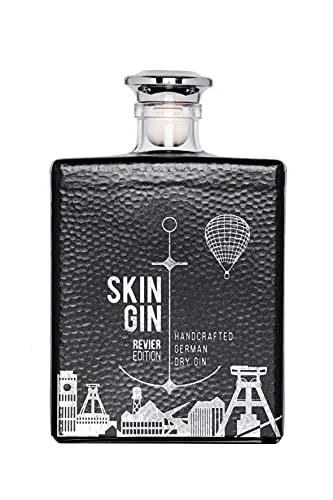 Skin Gin | Handcrafted German Gin | Revier-Edition | Vermählung hochwertigster Zutaten aus der Region sowie der Welt | u.a Koriander-Grapefruit-Limetten | 42% | 500ML