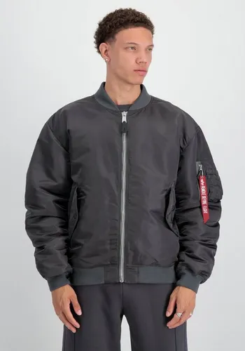 Alpha Industries MA-1 CS Bomberjacke Herren grau, XXL - Funktionsjacken mit klassischem Design, leicht gefüttert und ideal für Männer, die eine bequeme Passform und praktischen Stauraum suchen.