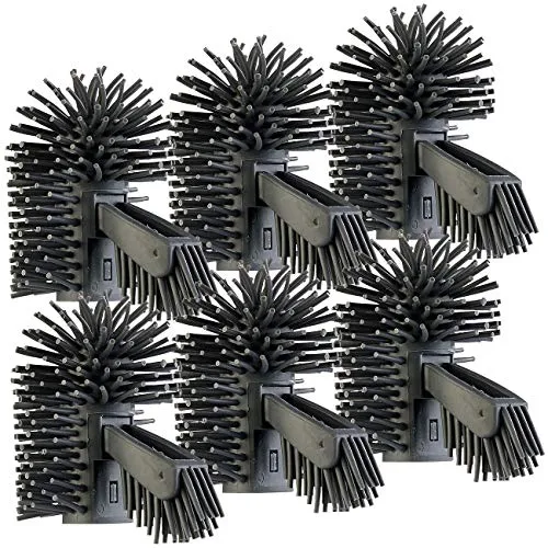 BadeStern Zubehör zu Klobürste Silikon: 6er-Set Silikon-Bürstenköpfe mit Spülrandreiniger für WC-Bürste WG-90 (Silicon WC-Bürste, Garnituren)