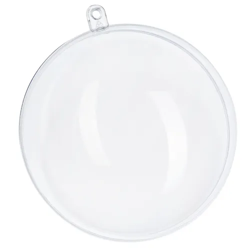 Acrylkugel Ø7cm transparent teilbar mit Aufhängeöse Fensterdeko Hängedekoration