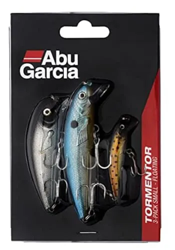 Abu Garcia Tormentor Minnow Crankbait Köder - 3er Pack - Lockmittel für Forelle, Barsch, Lachs, Hecht und Zander mit fantastischer Aktion und in tollen Farben für erfolgreiche Angeltage.