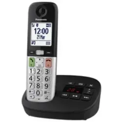 Panasonic KX-TGU430EXB Schnurloses Telefon mit Anrufbeantworter - Festnetztelefon mit 2,1-Zoll-LCD-Display, Anrufbeantworter und hörgerätekompatibel. Ideal für klare Gespräche und einfache Bedienung, perfekt für jedes Zuhause.