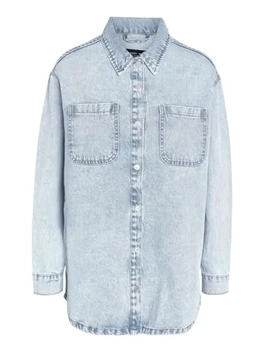 Noisy may Damen Jeansjacke Oversize von Noisy May