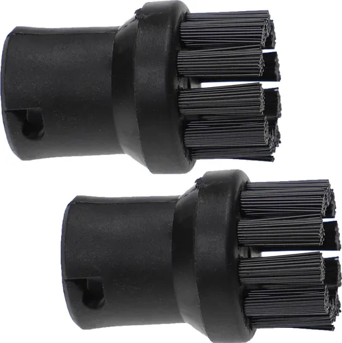 vhbw 2x Rundbürste kompatibel mit Kärcher SC 4 EasyFix Iron, SC 4 EasyFix Premium, SC 4 EasyFix, SC 4.120 C, SC 4.100 CB Dampfreiniger - Dampfbürste