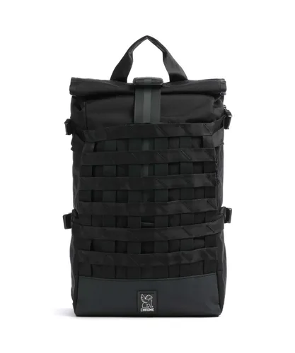 Chrome Barrage 22L Rolltop Rucksack schwarz BG-367-BK - Tagesrucksäcke aus 16″ recyceltem Polyester und Nylon, wasserdicht und ideal für Stadtabenteuer und Pendler.